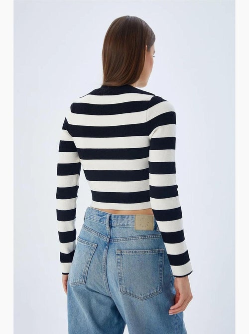 Camisola de malha às riscas mixray - Kiabi Camisola de malha às riscas mixray - Kiabi
