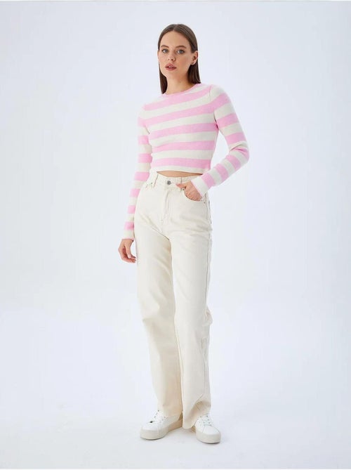 Camisola de malha às riscas mixray - Kiabi Camisola de malha às riscas mixray - Kiabi