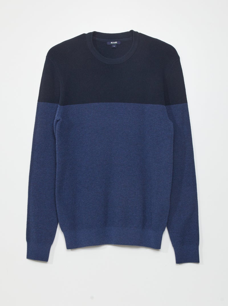 Camisola de malha AZUL - Kiabi