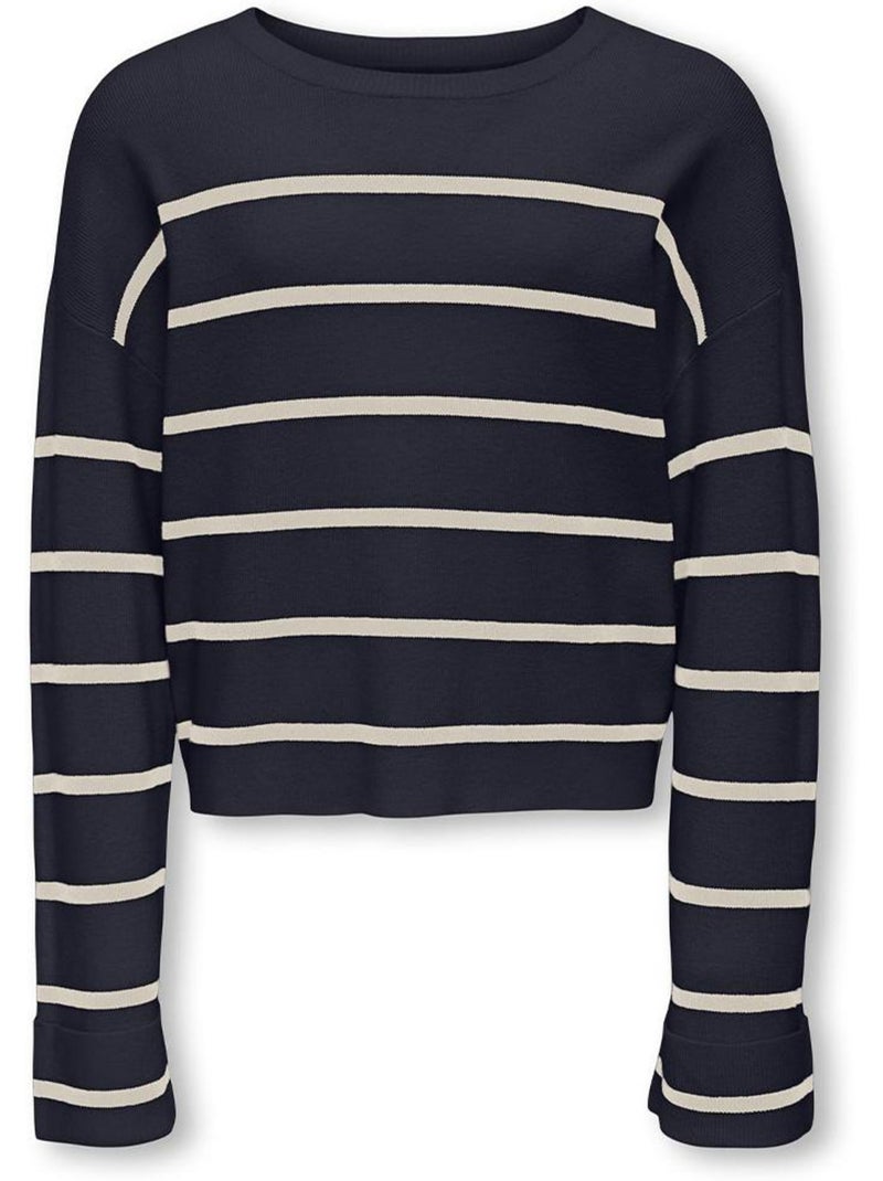 Camisola de Malha Azul Marinho para Menina Kids ONLY Kogamy Azul-marinho - Kiabi
