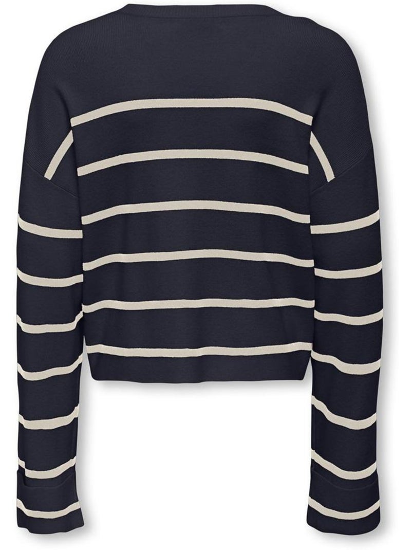 Camisola de Malha Azul Marinho para Menina Kids ONLY Kogamy Azul-marinho - Kiabi