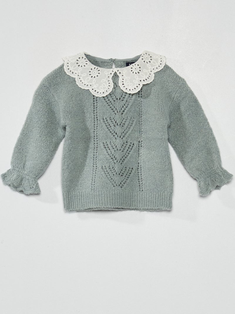 Camisola de malha Azul - Kiabi