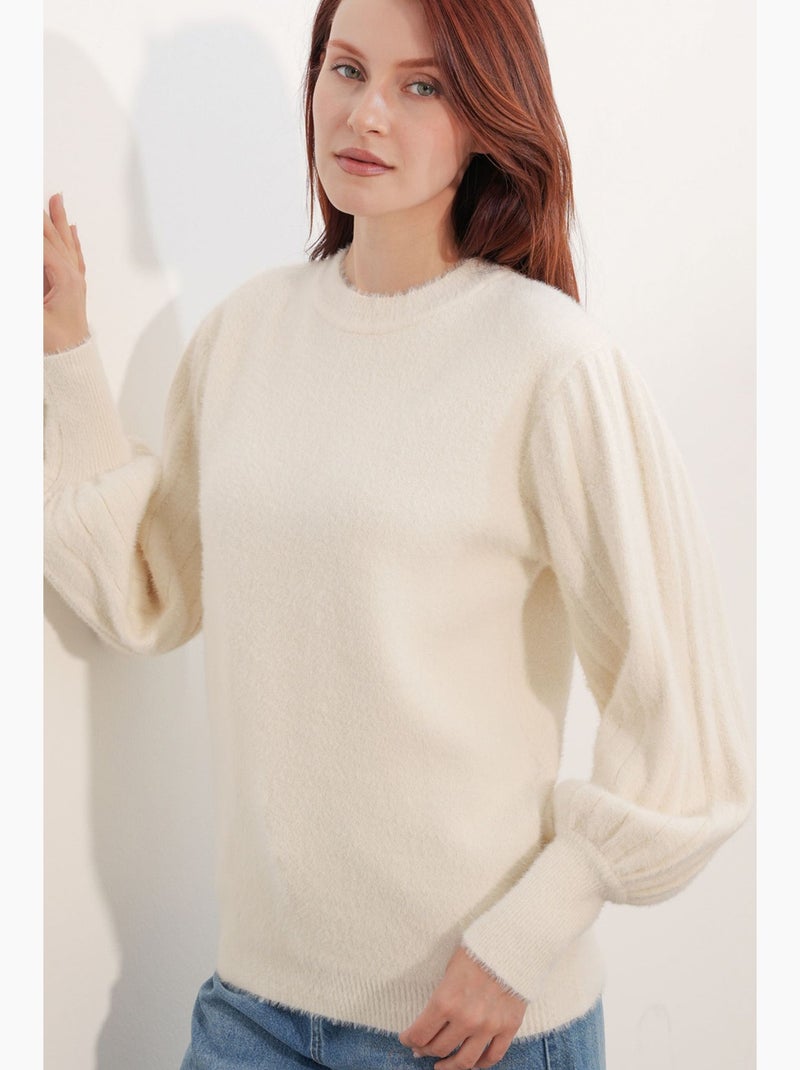 Camisola de malha bdart Creme - Kiabi