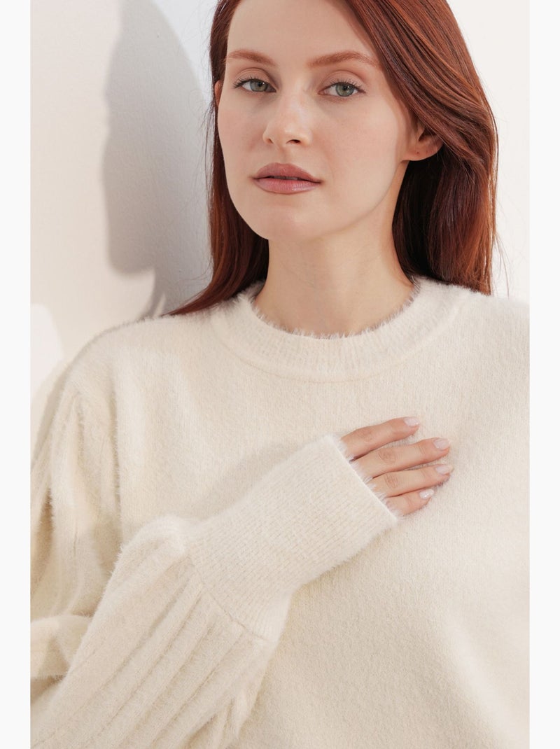 Camisola de malha bdart Creme - Kiabi