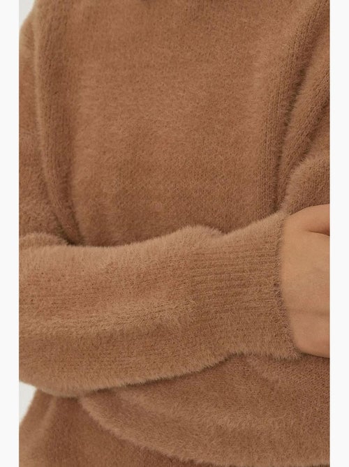 Camisola de malha bearded de gola redonda com toque ultra macio hiccup - Kiabi Camisola de malha bearded de gola redonda com toque ultra macio hiccup - Kiabi