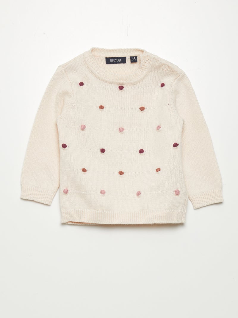 Camisola de malha BEGE - Kiabi