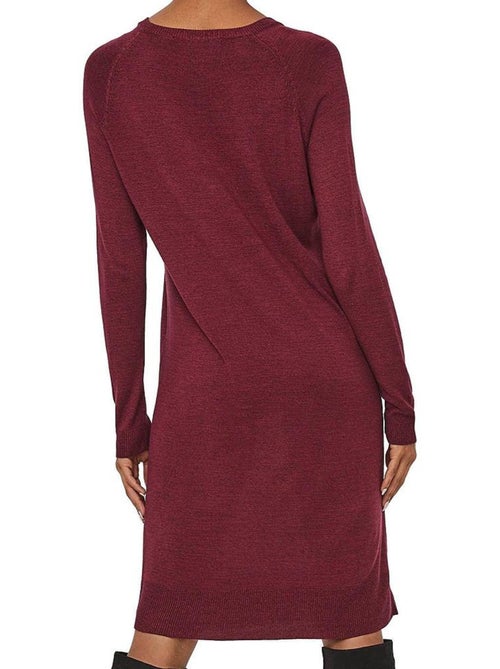 Camisola de Malha Bordeaux para Mulher Vero Moda Meghan - Kiabi