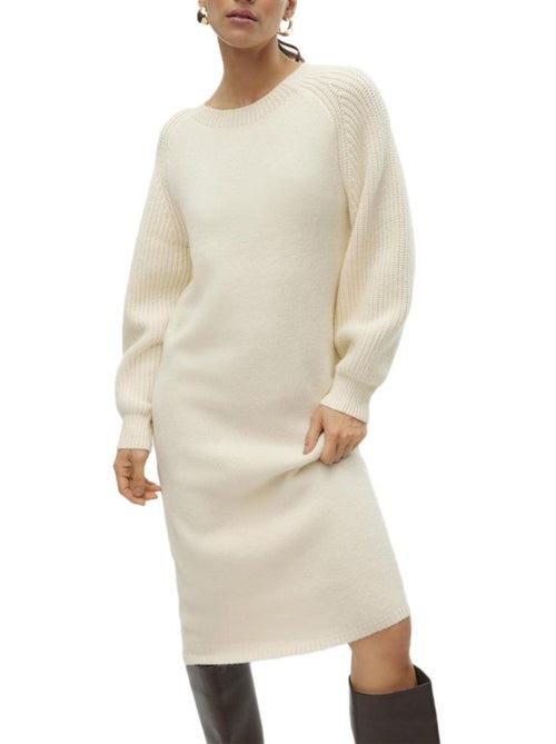 Camisola de Malha Branca Vero Moda Enya para Mulher - Kiabi Camisola de Malha Branca Vero Moda Enya para Mulher - Kiabi