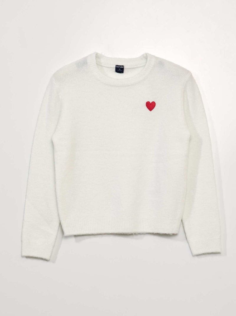 Camisola de malha BRANCO - Kiabi