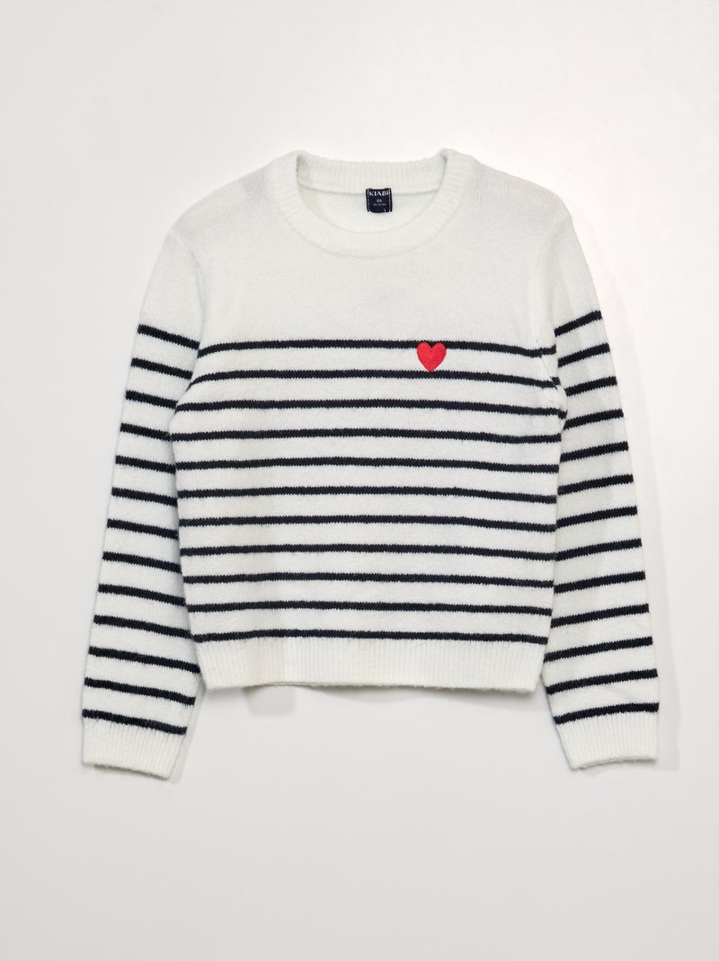 Camisola de malha BRANCO - Kiabi