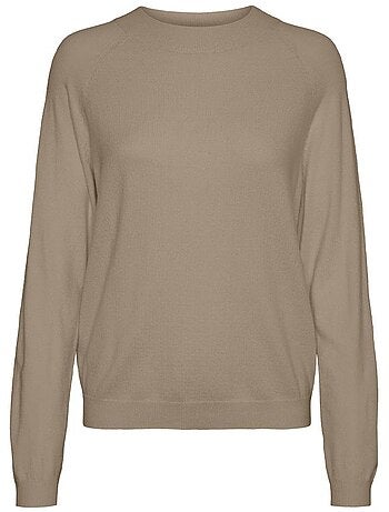 Camisola de Malha Camel Vero Moda Happiness para Mulher