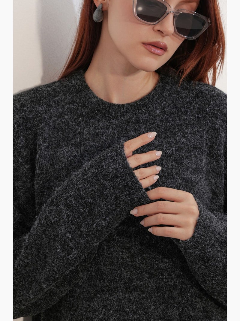 Camisola de malha canelada bdart Cinza-preto - Kiabi