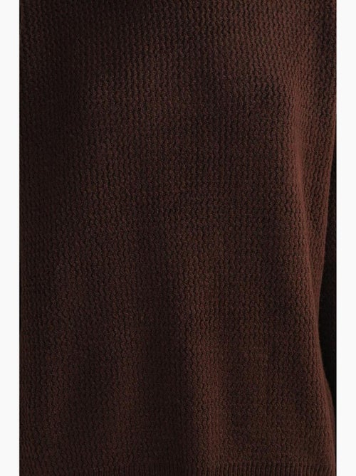 Camisola de malha canelada de manga comprida mixray - Kiabi Camisola de malha canelada de manga comprida mixray - Kiabi