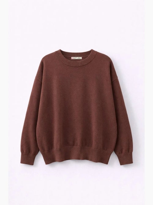 Camisola de malha canelada oversized mixray - Kiabi Camisola de malha canelada oversized mixray - Kiabi