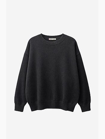 Camisola de malha canelada oversized mixray