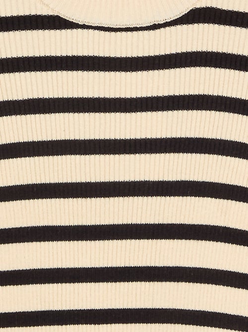 Camisola de malha canelada - Kiabi