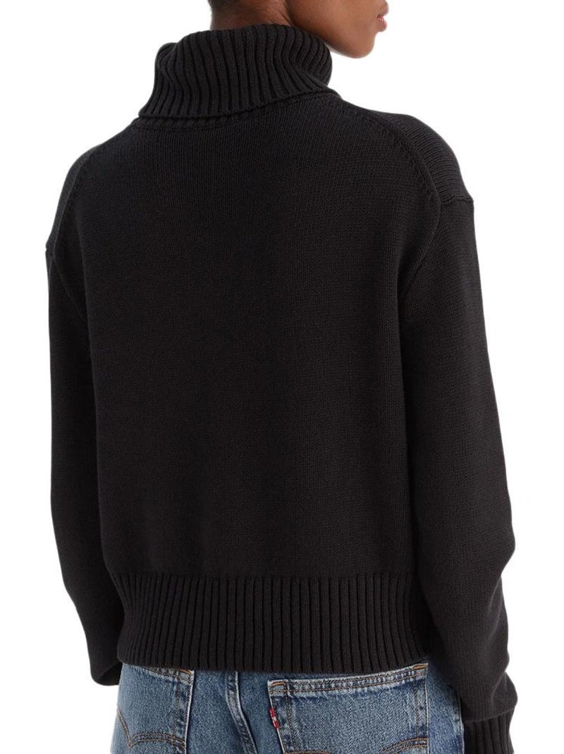Camisola de Malha Chenille Calvin Klein Jeans Preta para Mulher Preto - Kiabi