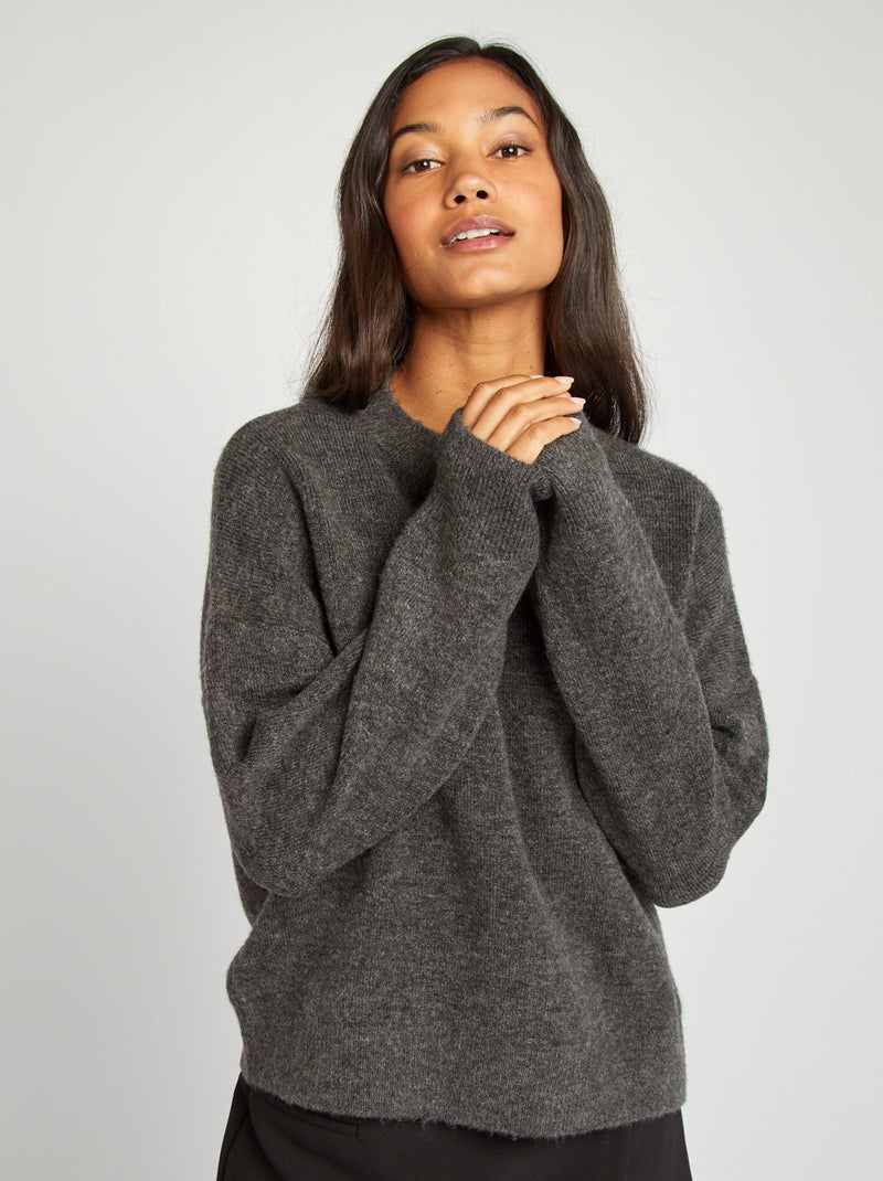Camisola de malha CINZA - Kiabi