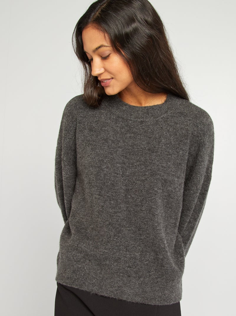 Camisola de malha CINZA - Kiabi