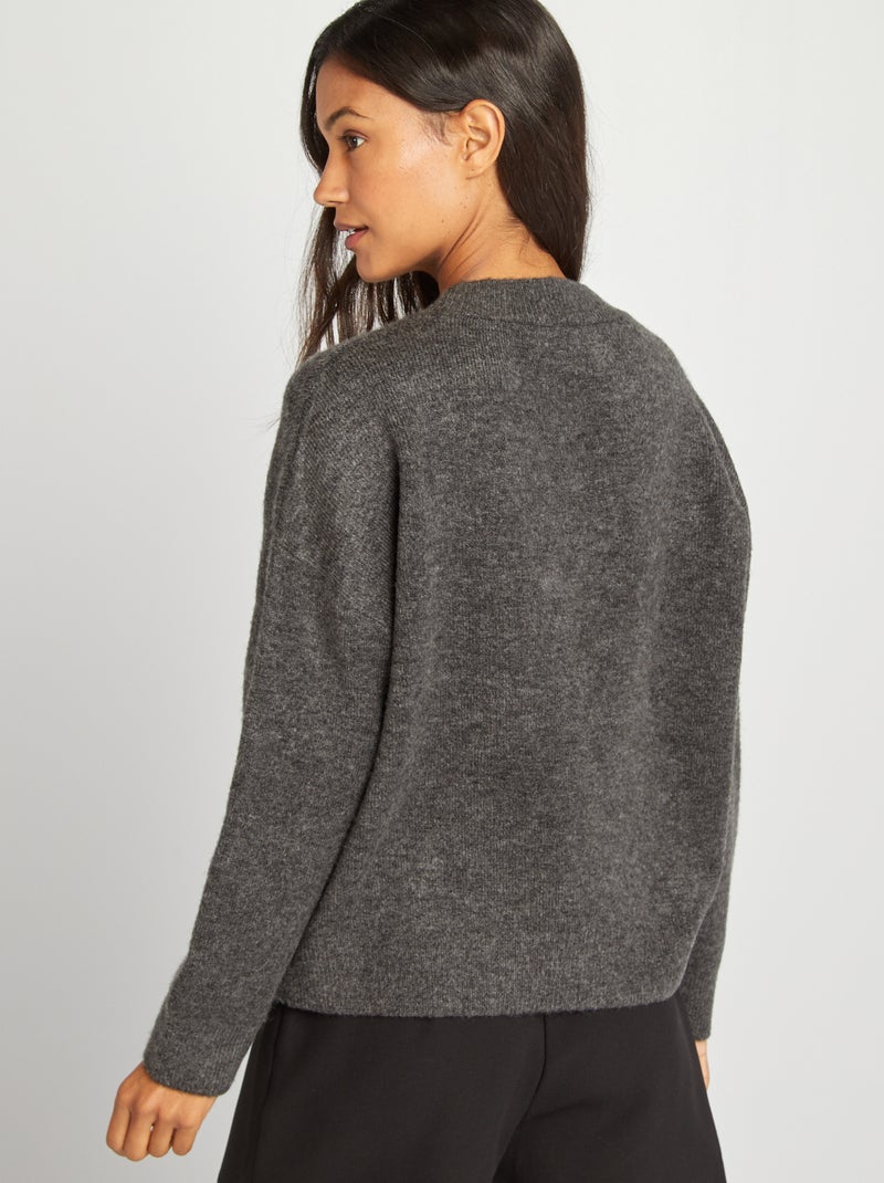 Camisola de malha CINZA - Kiabi
