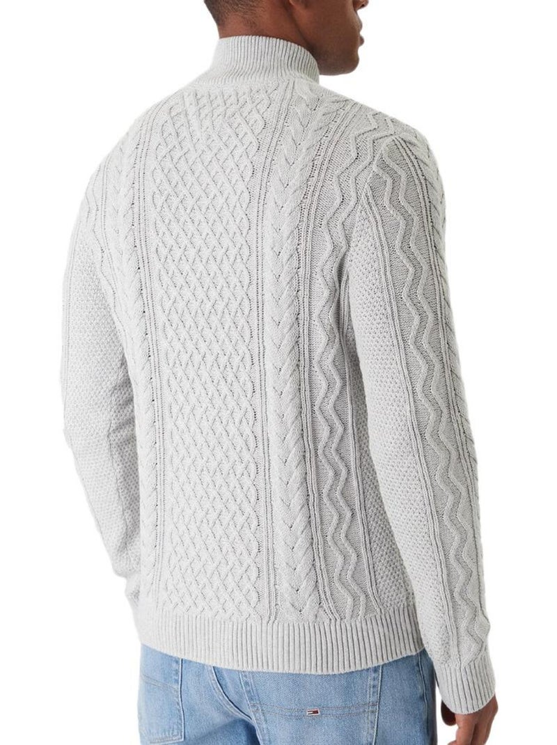 Camisola de Malha Cinza Tommy Hilfiger para Homem Cinza-prateado - Kiabi