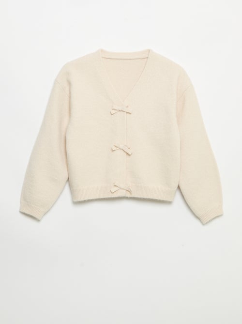 Camisola de malha com abertura de nós - Kiabi