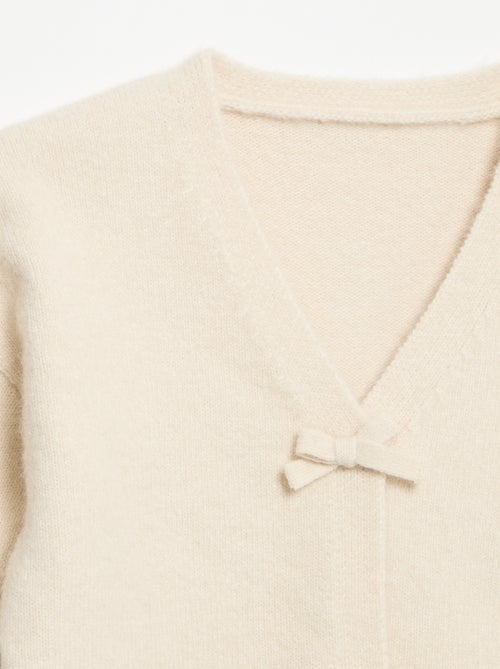 Camisola de malha com abertura de nós - Kiabi