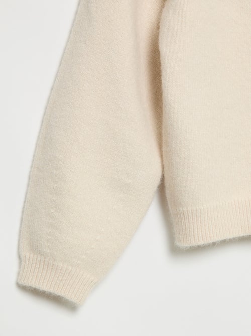 Camisola de malha com abertura de nós - Kiabi
