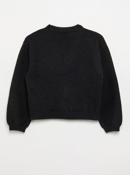 Camisola de malha com abertura de nós - Kiabi