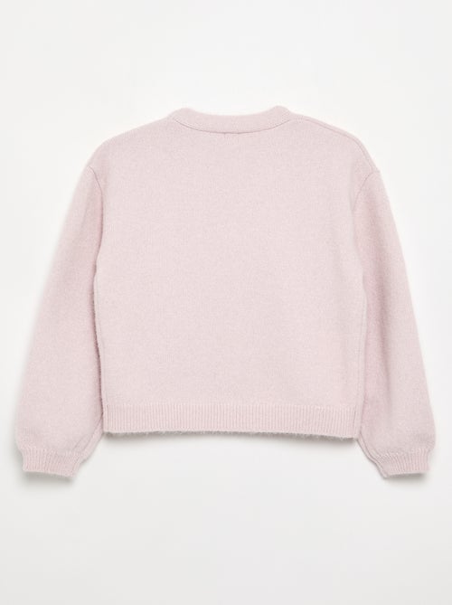 Camisola de malha com abertura de nós - Kiabi