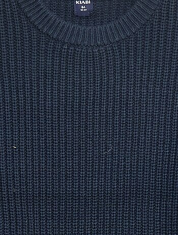 Camisola de malha com blocos de cor