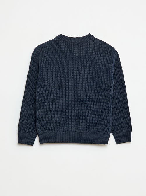 Camisola de malha com blocos de cor - Kiabi