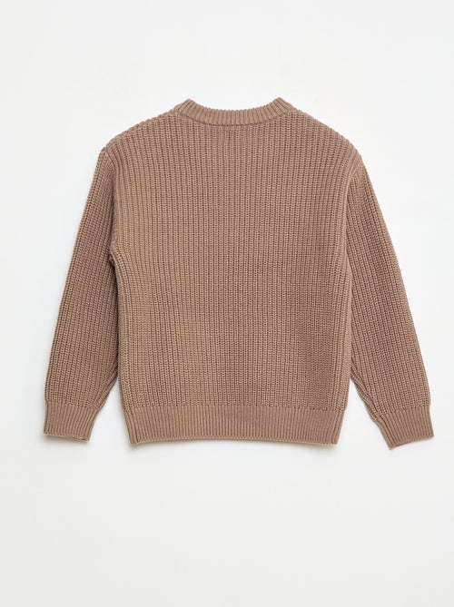 Camisola de malha com blocos de cor - Kiabi