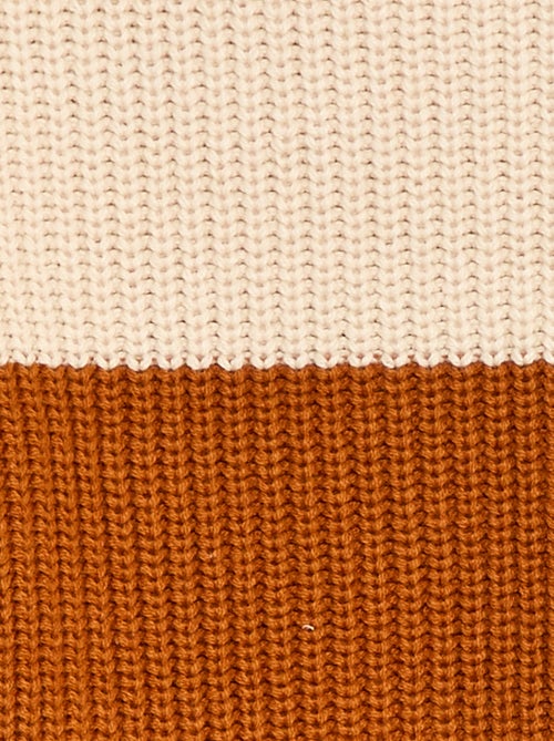 Camisola de malha com blocos de cor - Kiabi