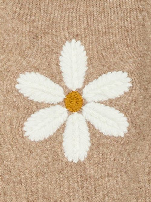 Camisola de malha com bordado - Kiabi