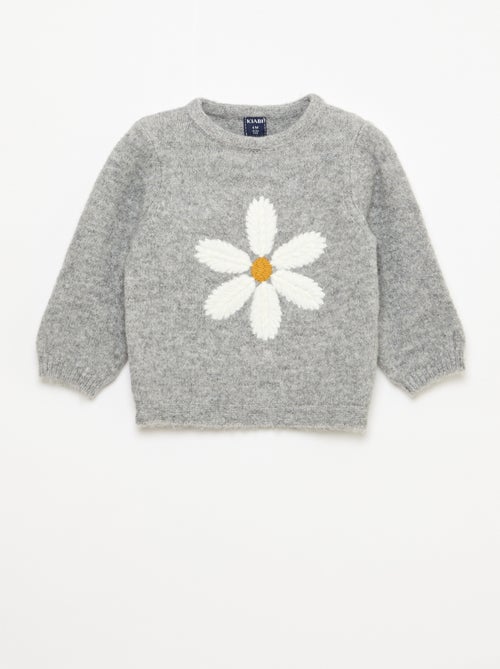 Camisola de malha com bordado - Kiabi