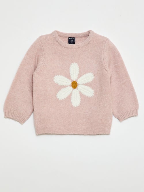 Camisola de malha com bordado - Kiabi