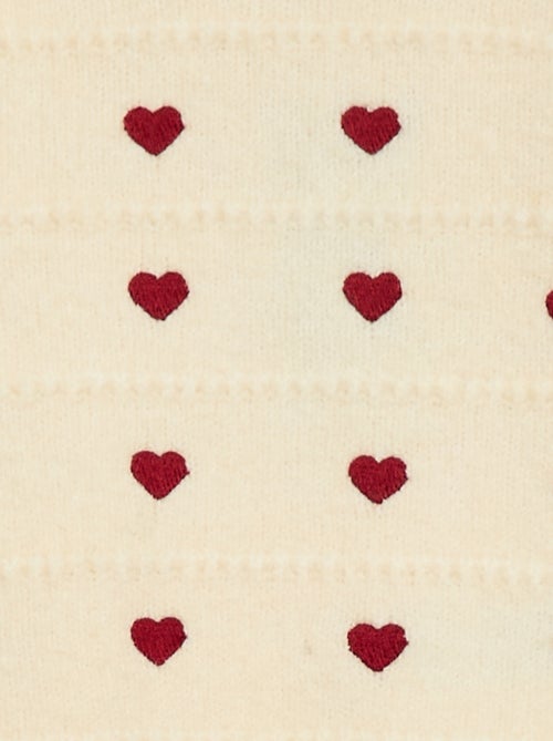 Camisola de malha com bordados - Kiabi