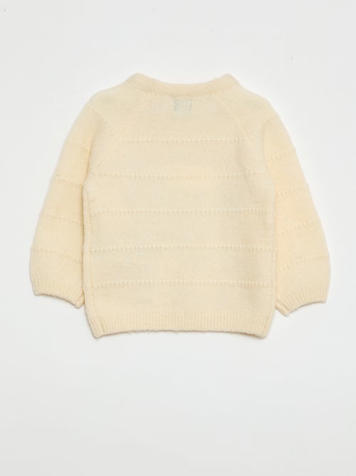 Camisola de malha com bordados - Kiabi