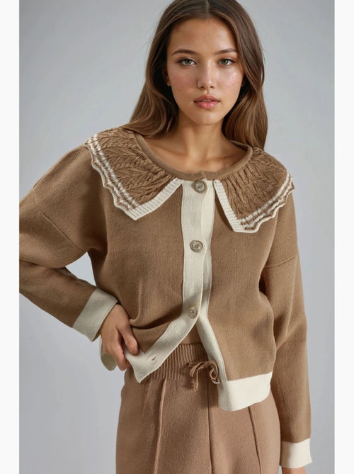 Camisola de malha com botões e gola bebé my fashion - Kiabi