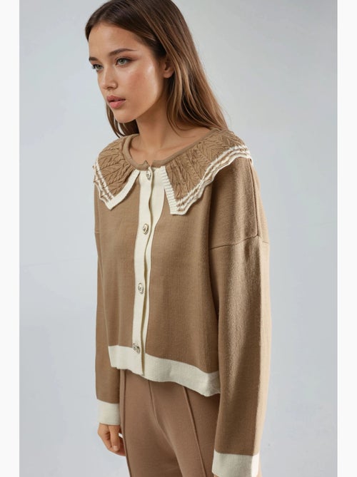 Camisola de malha com botões e gola bebé my fashion - Kiabi