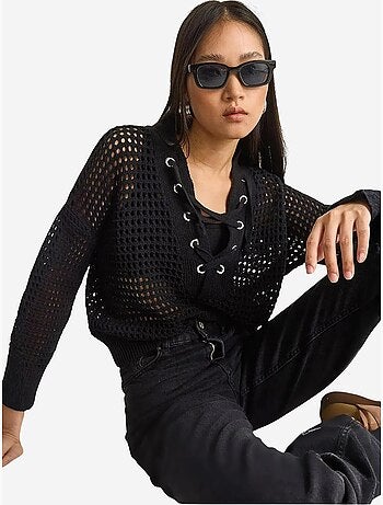 Camisola de malha com capuz lucci