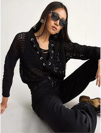 Camisola de malha com capuz lucci