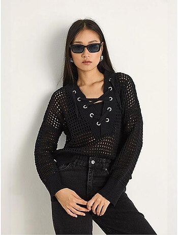 Camisola de malha com capuz lucci