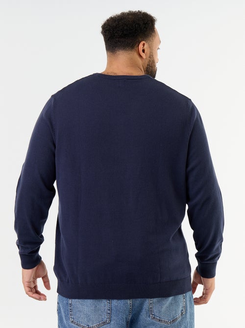 Camisola de malha com decote em V - Kiabi