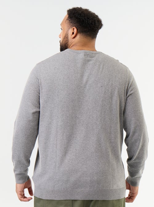 Camisola de malha com decote em V - Kiabi