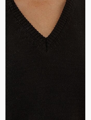 Camisola de malha com decote em v e manga curta hiccup