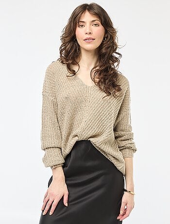 Camisola de malha com decote em V 'JDY'