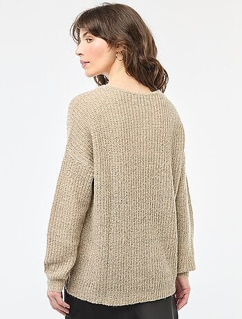 Camisola de malha com decote em V 'JDY'