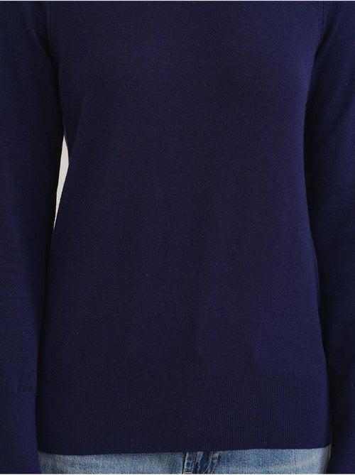 Camisola de malha com decote redondo mixray - Kiabi Camisola de malha com decote redondo mixray - Kiabi